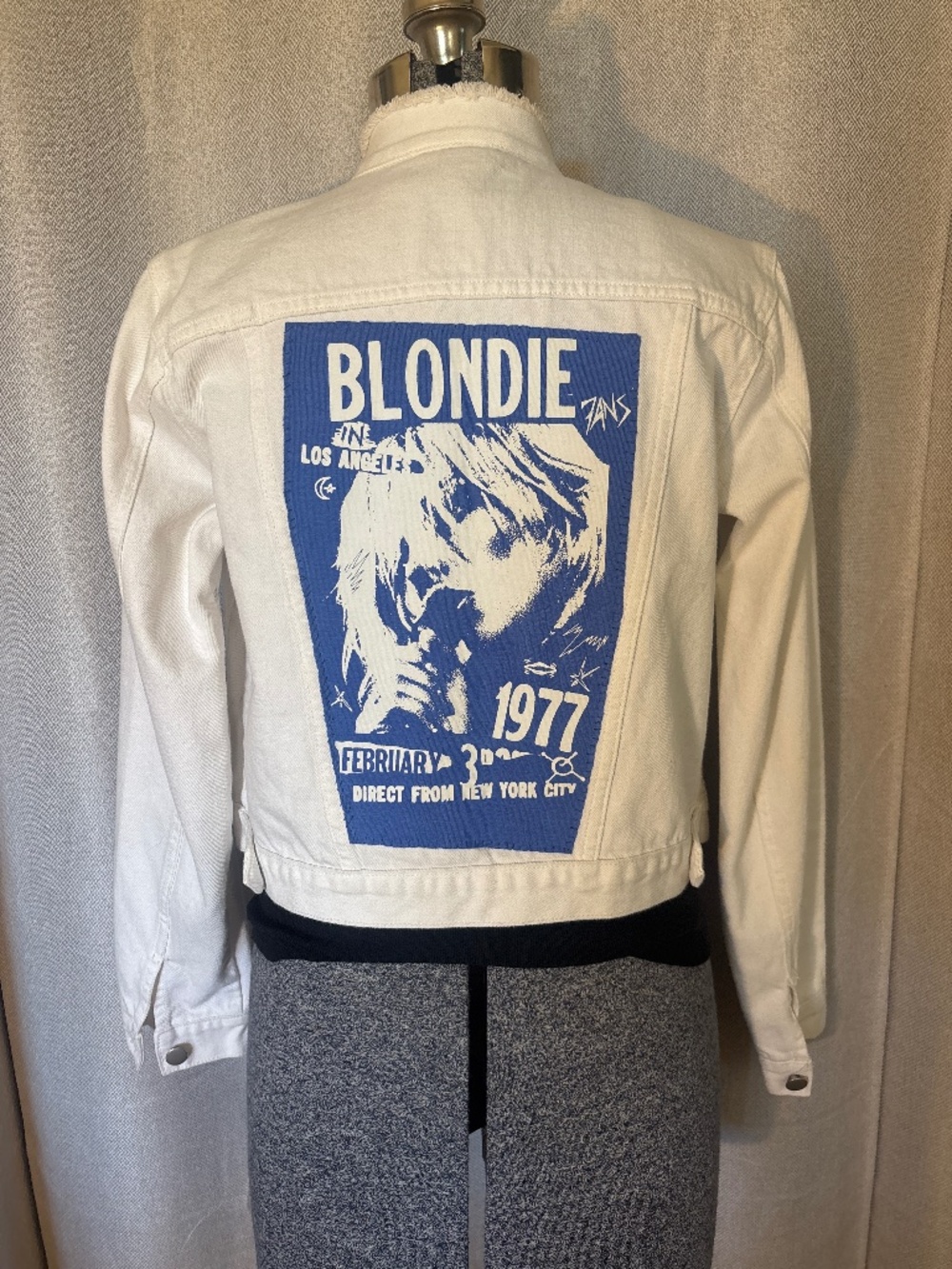 White denim Blondie jacket